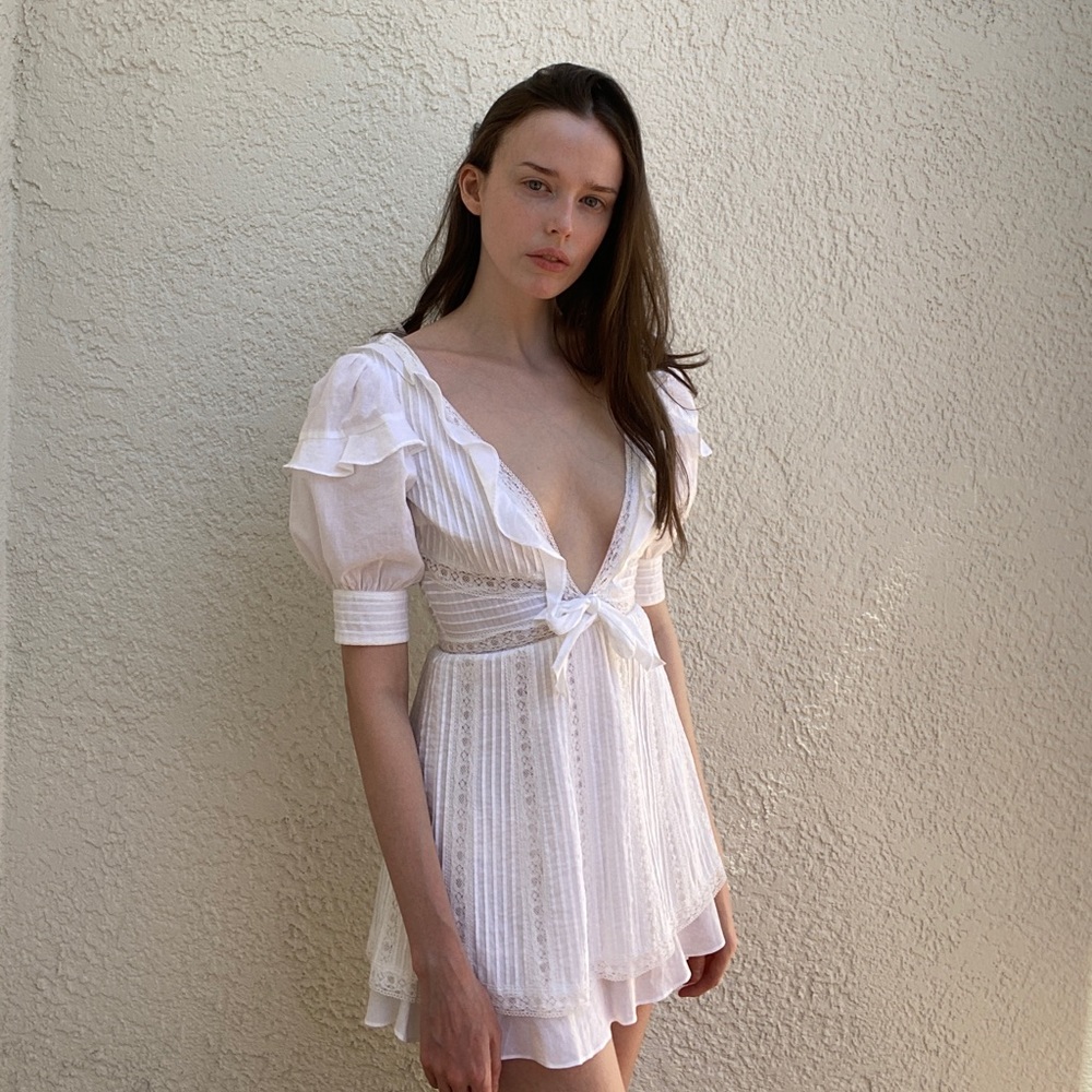For Love & Lemons x Revolve Pinktuck Mini Dress 🕊️